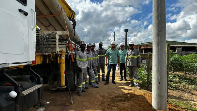 Prefeitura amplia iluminação pública com LED na comunidade de Rio do Norte, interior de Linhares