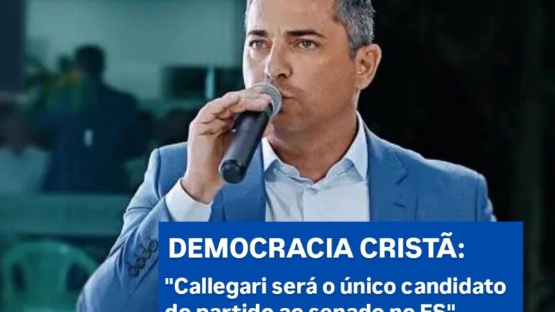 Wellington Callegari lidera candidatura única do DC ao Senado com 3,5% nas pesquisas