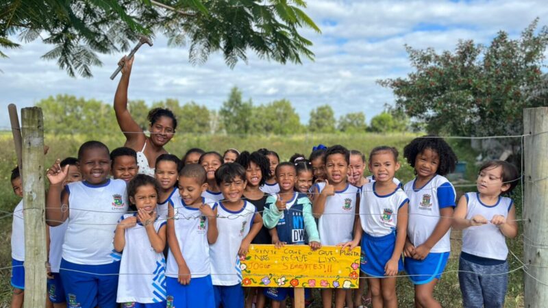 Crianças aprendem sobre meio ambiente com o projeto “Pequenas Mãos, Grandes Cuidados”
