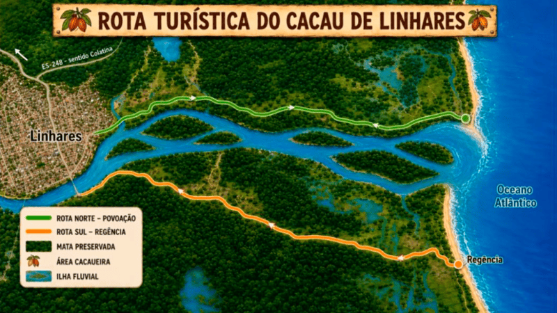 Rota do Cacau e Sabores de Linhares une turismo, renda e preservação ambiental