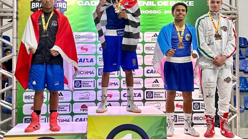 Atleta de Linhares ganha medalha de bronze no Brasileiro de Boxe Olímpico