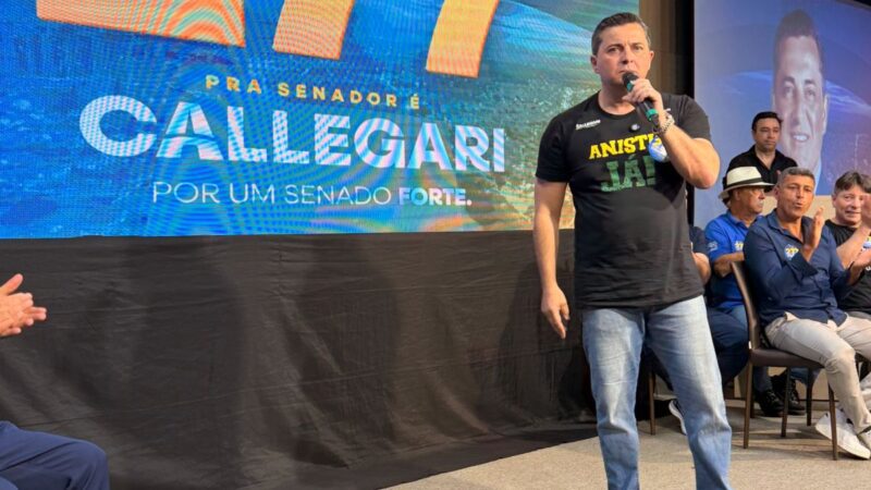 Callegari lança campanha ao Senado com discurso conservador e destaque para leis aprovadas no ES