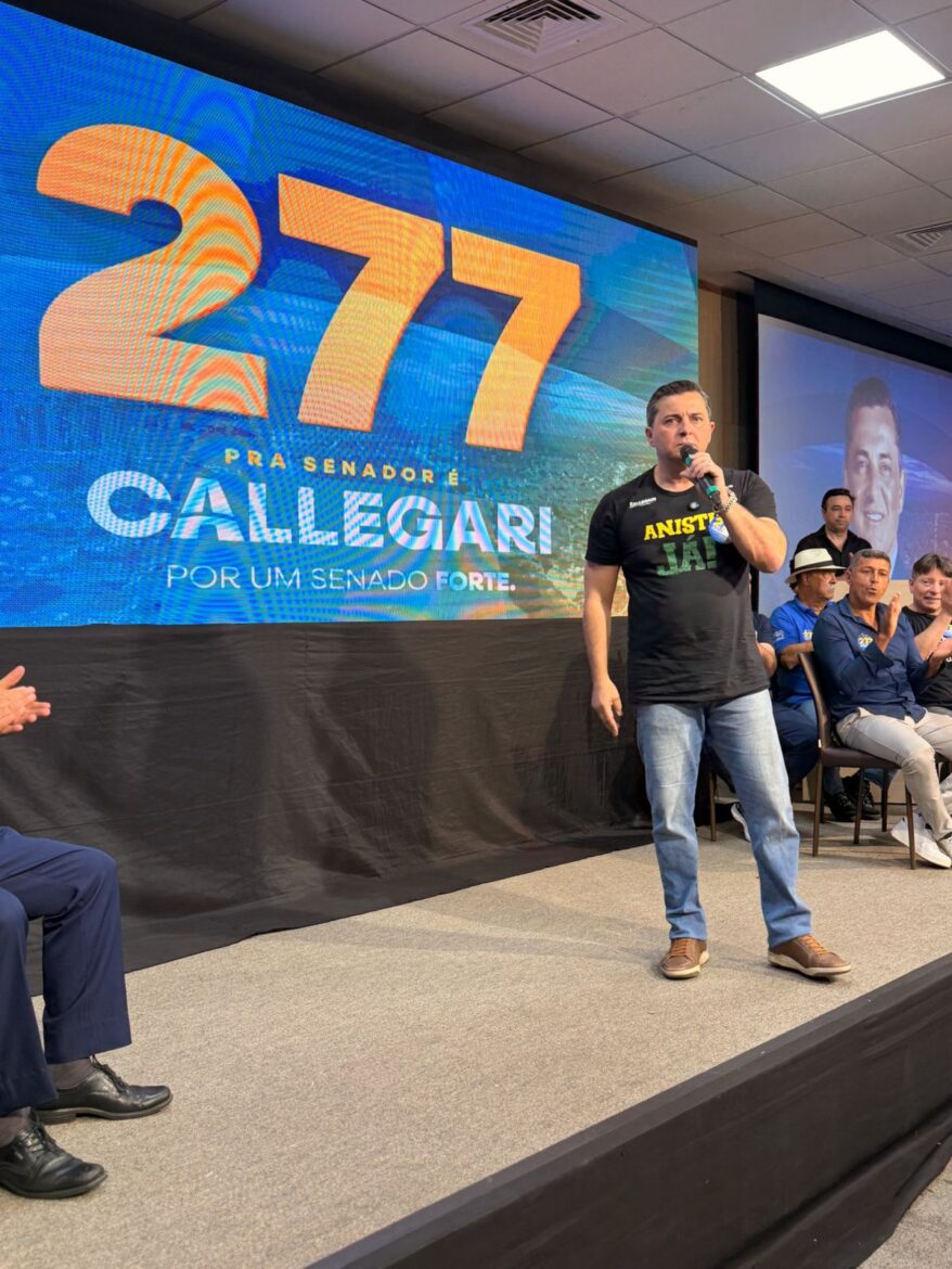 Callegari lança campanha ao Senado com discurso conservador e destaque para leis aprovadas no ES