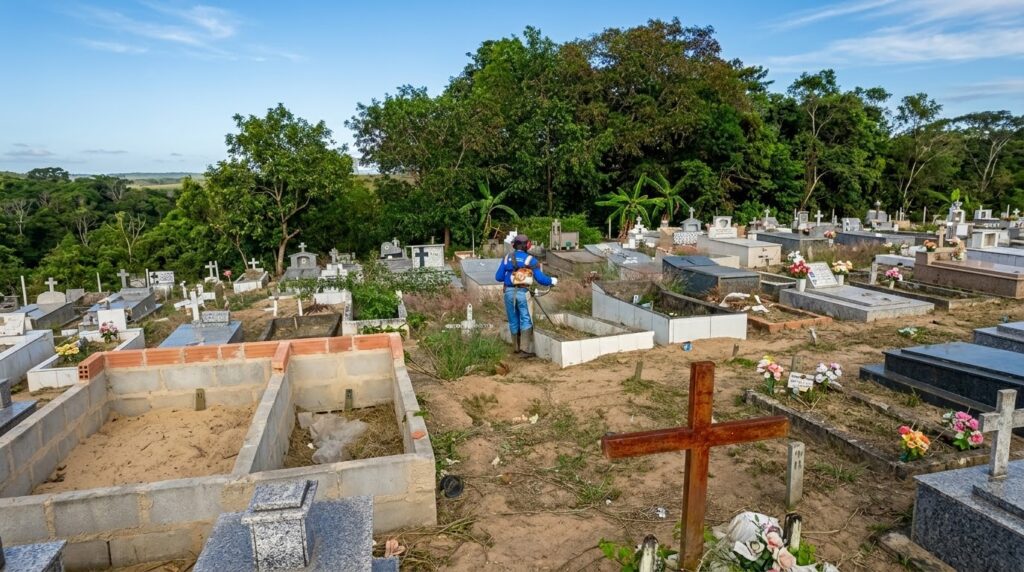 Cemitérios de Linhares recebem melhorias para receber visitantes no Dia de Finados