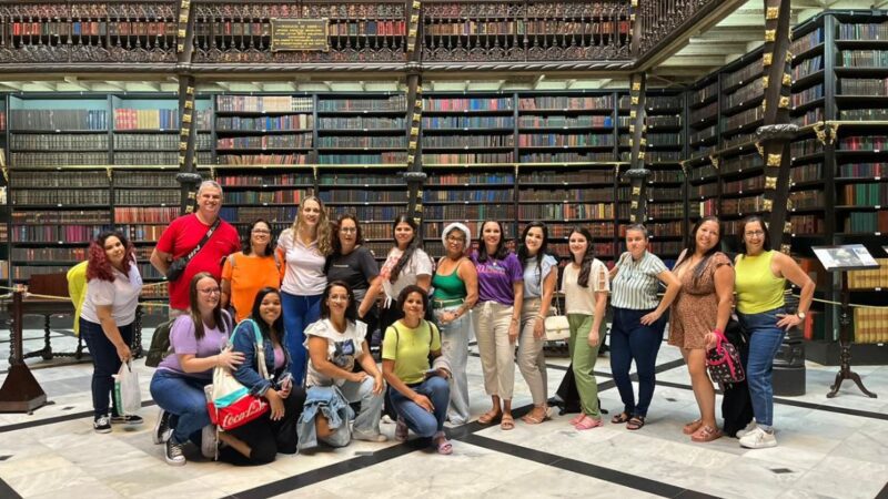 Estudantes de Biblioteconomia da Ufes / Polo UAB Aracruz conhecem a Biblioteca Nacional do Rio de Janeiro