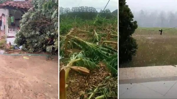 Temporal De Granizo Assusta Vila Valério