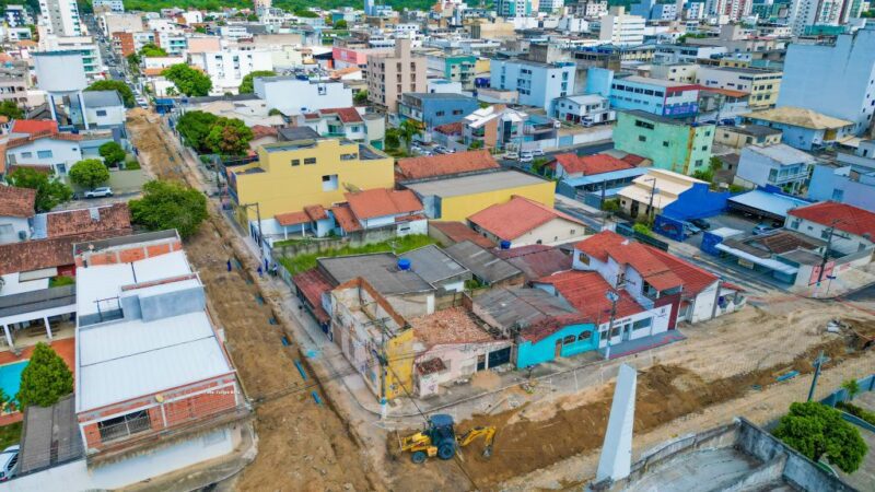 Restabelecimento do abastecimento de água após conclusão da obra de nova tubulação pelo Saae