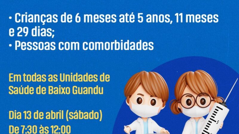 Baixo Guandu lança campanha de vacinação contra a gripe: Cuidando da Nossa Comunidade