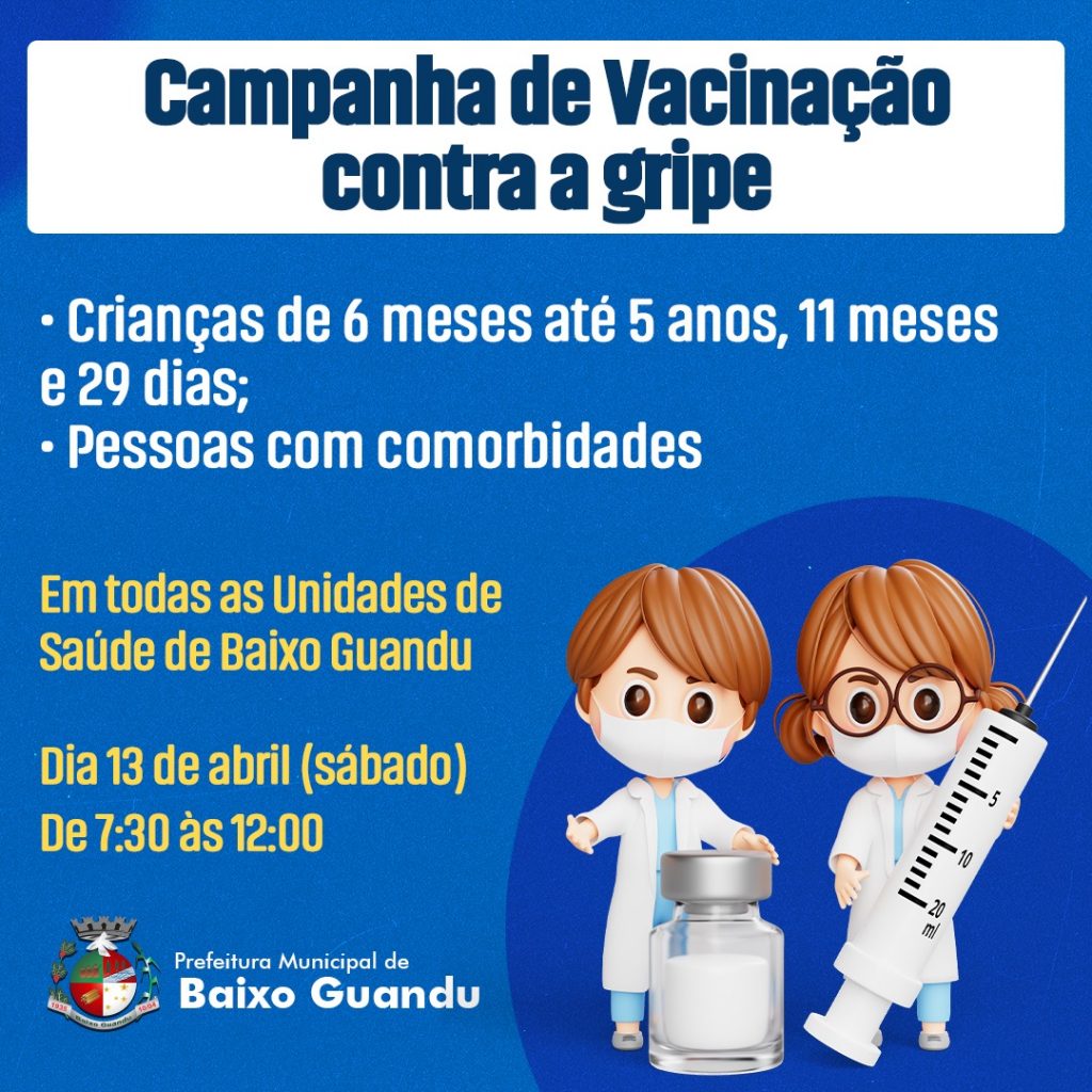 Baixo Guandu lança campanha de vacinação contra a gripe: Cuidando da Nossa Comunidade