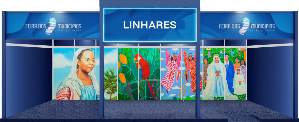 Linhares homenageia Nice Avanza em seu estande na Feira dos Municípios