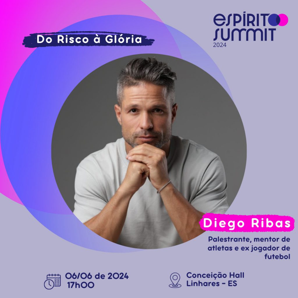 Confirmada a presença de Diego Ribas, ex-jogador do Flamengo, no Espírito Summit 2024