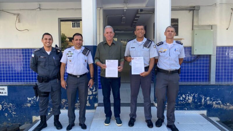 Trabalho eficaz da Polícia Militar em Baixo Guandu é reconhecido pelo prefeito Lastênio Cardoso