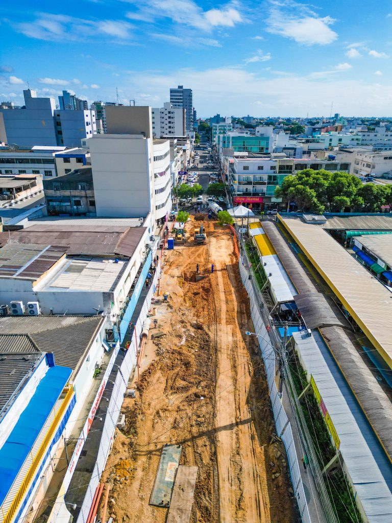 Mais uma etapa de macrodrenagem em andamento no centro