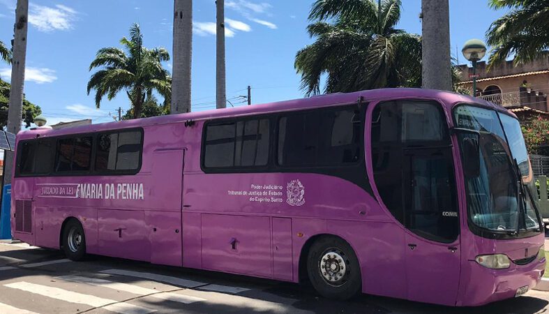 No sábado (dia 26), o Ônibus Roda da Lei Maria da Penha atenderá a população de Linhares