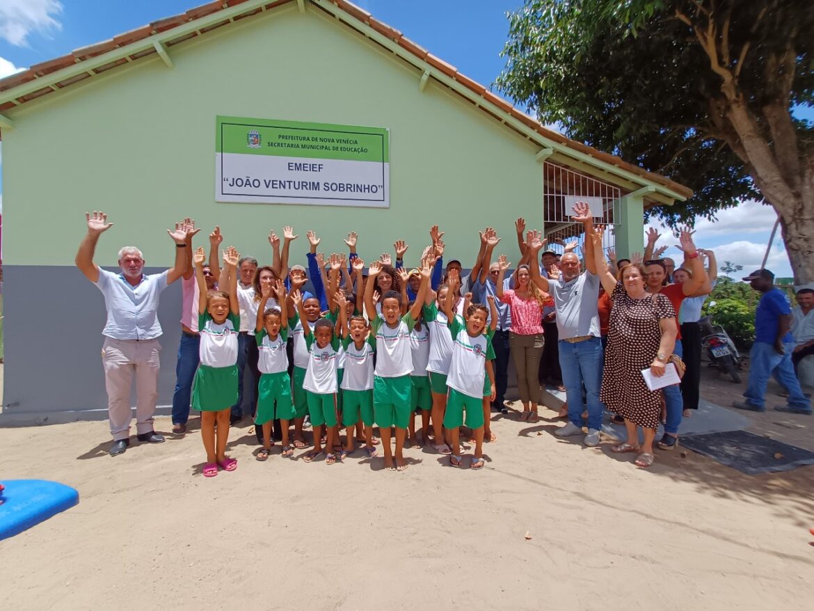 Com 56% das escolas do campo inauguradas, Nova Venécia investe em melhorias na infraestrutura educacional